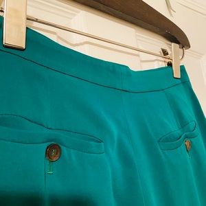 GUCCI Women’s 100% Silk Emerald Green Pants